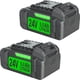 thumbnail image 1 of Batería DTK 24V 5Ah Pack de 2 (FX0331-1) – Reemplazo, 1 of 8