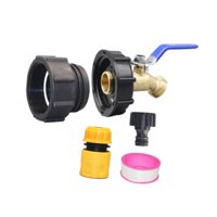 Magideal - Adaptador Ibc Adaptador Ibc Accesorios Para El Tanque, Reemplazo, Resistente, Válvula De La Manguera De Latón Válvula De Agua Ibc Piudad Del Tanque De 60 Mm