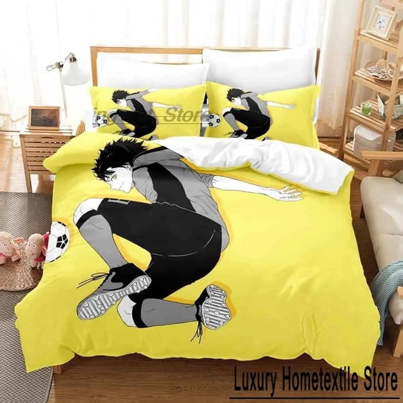 New ed BLUE LOCK Bachira Bedding Set Bed Set Adult Kid Bedroom Duvet Cover Sets Bed Sheets