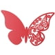 thumbnail image 5 of 20 tarjetas huecas con forma de mariposa para colocar nombres en bodas, para decorar mesas de copas de vino (rojas), 5 of 7