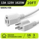 thumbnail image 2 of Cable de extensión Seeklyze 6 m blanco 16 AWG 13 A 125 V, 2 of 7