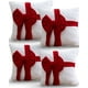 thumbnail image 1 of Set De 4 Fundas De Cojin Para Navidad 3d B17, 1 of 3