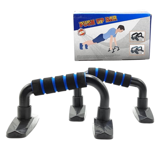 Barras Push Up PWRFitness para Flexiones con Agarre Acolchado Negro