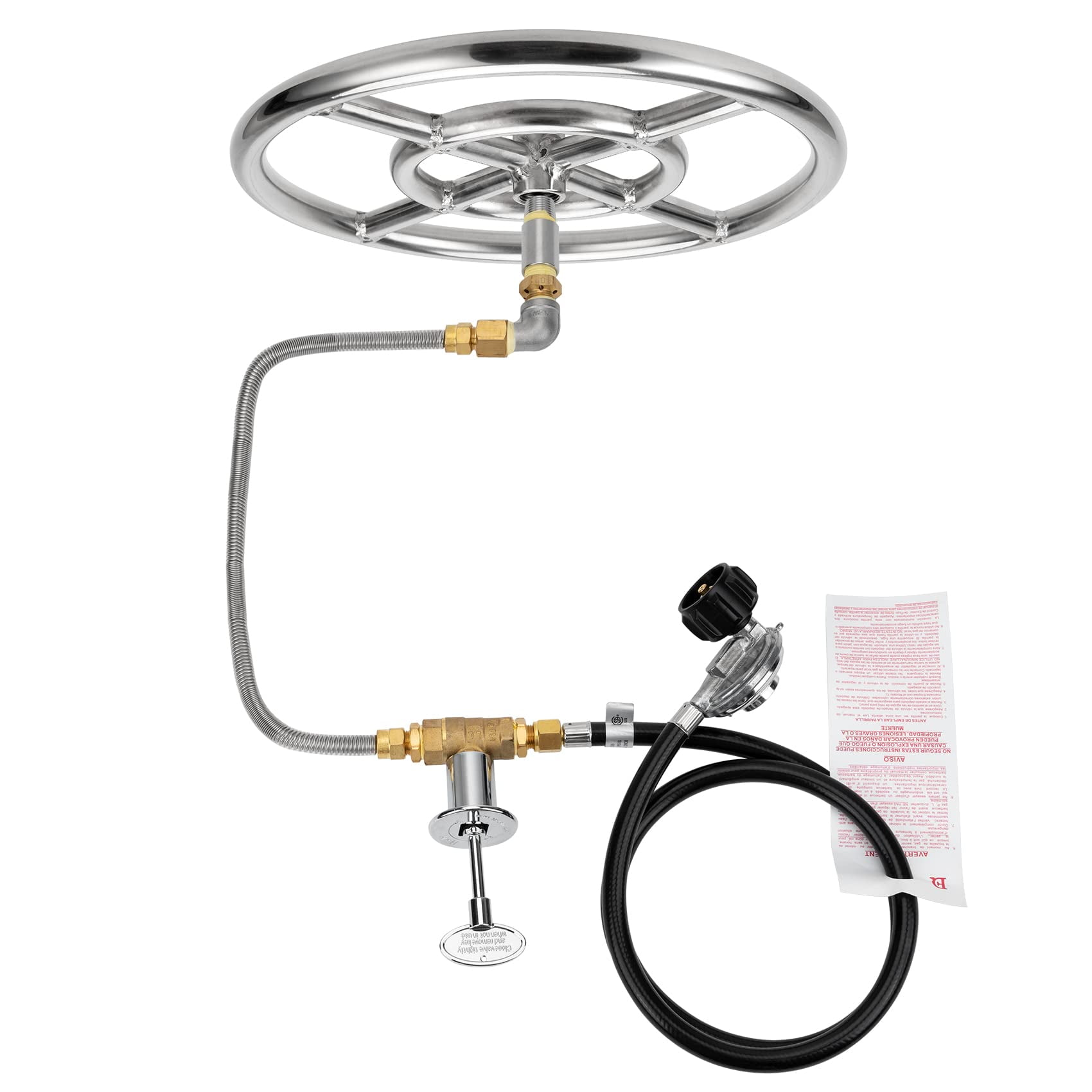 Kit De Quemador De Gas De Propano Stanbroil Para Pozo De Fuego De Acero Inoxidable De 12