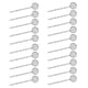 thumbnail image 4 of 20Pcs en blanco cabujón cuentas pinza para el cabello base redonda 12mm Plata, 4 of 5