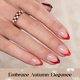 thumbnail image 4 of Uñas postizas Beetles Gel Polish con punta francesa roja - 160 piezas, 4 of 9