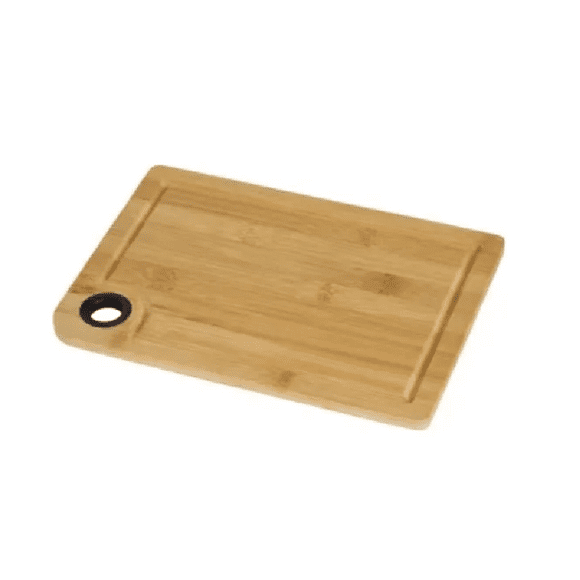 Tabla Corte Multiuso Bambú Premium 28x20cm Cocina Vintaje Color Negro 28x20