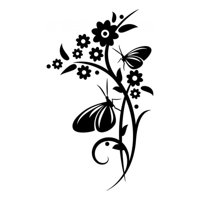 Rienda Libre Graphics - Decomural Garden Butterfly Floral Butterflies Ws-19112