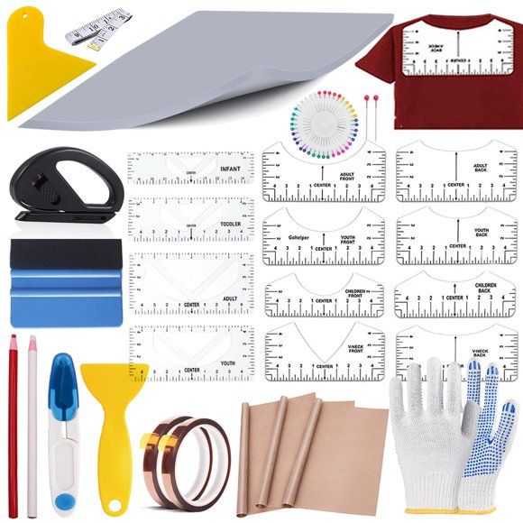 Kit de Sublimación DNSGOOR de 67 piezas - Herramienta de alineación de vinilo