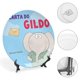 thumbnail image 4 of Gildo (dibujos animados) Plato decorativo de porcelana fina (bone china), plato decorativo de cerámica para hogar, oficina, soporte de pared, platos decorativos para dormitorio - 6 pulgadas (15 cm), 4 of 6