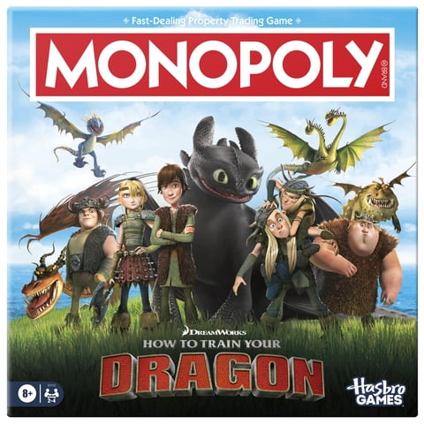 Hasbro Gaming - Juego De Mesa Monopoly Dreamworks Cómo Entrenar A Tu Dragón