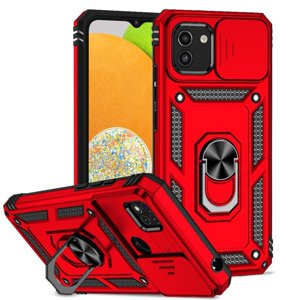Estuche Gangxun Para Samsung Galaxy A03, Soporte Giratorio 360°, Estilo Mecánico Y Magnético