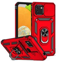 Estuche Gangxun Para Samsung Galaxy A03, Soporte Giratorio 360°, Estilo Mecánico Y Magnético
