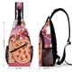 thumbnail image 2 of Juego de Pizza Riñonera Bandolera con Estampado Integral para Hombres y Mujeres, Bolso Cruzado Gráfico de Tendencia, Mochila de Hombro Streetwear para Ciclismo y Deportes, Riñonera Versátil Casual, 2 of 6