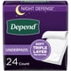 thumbnail image 1 of Almohadillas desechables para incontinencia Depend, 36 x 21 cm, 24 unidades, 1 of 5