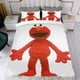 thumbnail image 4 of Elmo Conjunto de sábanas temático, trío de piezas, cómodo y amigable con la piel, diseño único, regalo de decoración para el hogar para familiares, amigos y fans,140X210cm, 4 of 6
