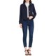 thumbnail image 2 of REFINED ATTIRE Abrigo Corto de Mujer con Cuello Abierto y Cierre de Botón Simple Azul Marino Talla S, 2 of 8