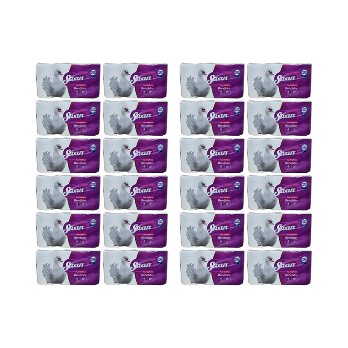 Pack 144 Rollos Papel Higiénico Swan Doble Hoja 20Mts