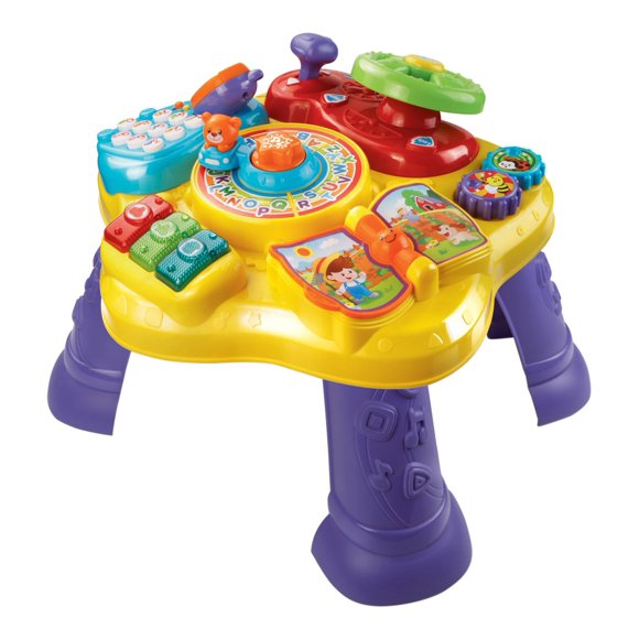 Mesa de aprendizaje VTech Magic Star amarilla con 6 actividades