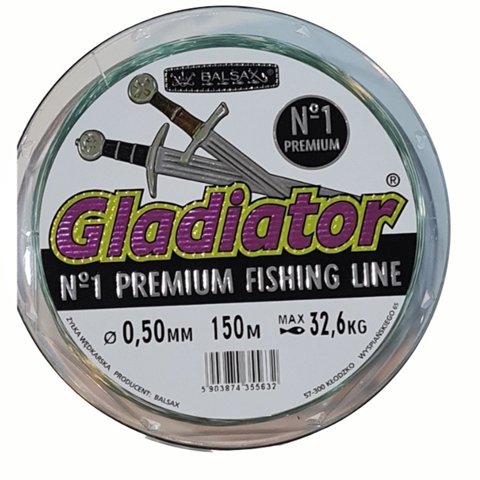 Balsax - Nylon De Pesca 0,50 Premium Gladiator 150Mts 32,6Kilos Resta