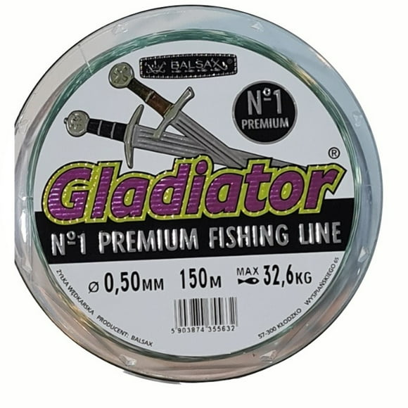 Nylon De Pesca 0,50 Premium Gladiator 150mts 32,6kilos Resta