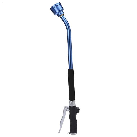 Lanza de riego GREEN MOUNT de 61 cm con cabezal de acero inoxidable azul