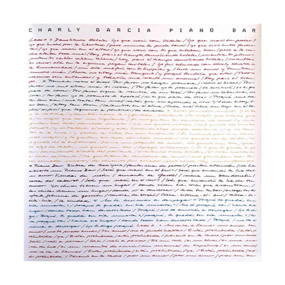 Vinilo Charly Garcia/ Piano Bar 1lp