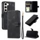 thumbnail image 1 of Funda Cartera para Samsung Galaxy S23 Tapa con Ranuras, Soporte y Correa Negro, 1 of 5