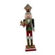 thumbnail image 1 of Cascanueces Decoración Navideña Estatua Muñeca De Madera Artesanía Coleccionable Adorno Abrigo Verde, 1 of 5