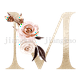 thumbnail image 1 of Personalised Name Initial Backpack with Pink Gold Letter Design Girls Kid Nursery Child Pre School Rucksack School Bag Backpack, 1 of 3