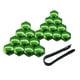 thumbnail image 4 of 20 cubiertas protectoras para tuercas de rueda de coche, decoración exterior, universales, con herramienta de clip, antióxido, para pernos de neumátic Verde 19mm, 4 of 5