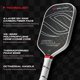 thumbnail image 2 of Pala de pickleball Selkirk Sport Vanguard Pro de fibra de carbono cruda, 2 of 5