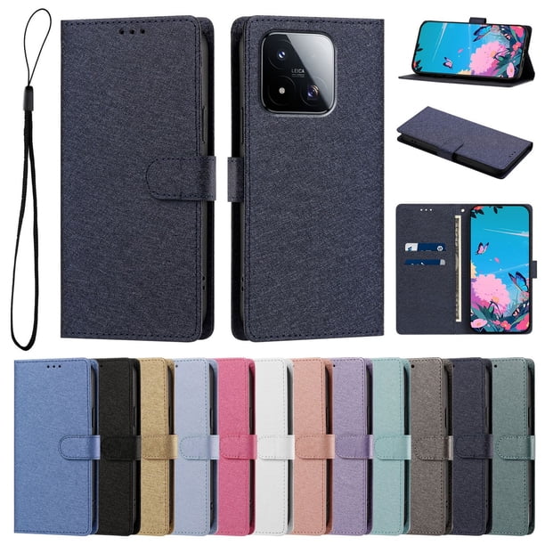 Cartera para Xiaomi 17 Max con Soporte y Correa, Azul Marino