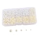 thumbnail image 3 of Cuentas redondas sueltas, accesorios para manualidades, decoración del hogar, cuentas sin agujeros, cuentas sin perforar para bolsos, manualidades, so beis blanco, 3 of 5