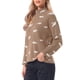 thumbnail image 4 of INSPIRE CHIC Suéter de Manga Larga para Mujer Cuello Simulado Casual Jersey de Punto Tops S Caqui, 4 of 6
