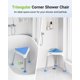 thumbnail image 3 of Silla de ducha FULLOT triangular que ahorra espacio 400 libras, 3 of 9
