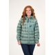 thumbnail image 1 of Poleron Polar Full Print Look Sherpa Con Gorro Verde Mujer, 1 of 3
