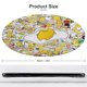 thumbnail image 2 of Gudetama: Huevo Perezoso Alfombra Redonda de Felpa Coral, Antideslizante, No Desprende Pelusas, Lavable y Duradera para Salón, Dormitorio y Habitación de Niños 60cm, 2 of 6