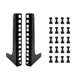 thumbnail image 1 of Barras de rack FMUSER 4U de montaje vertical en pared, color negro, 1 of 7