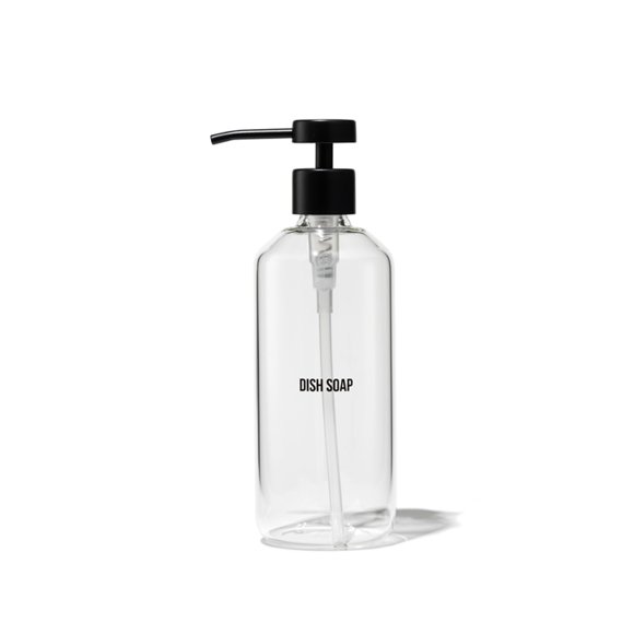 Dispensador de jabón para platos de vidrio para uso público, 500 ml, borosilicato