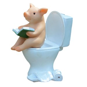 Magideal - Figurita De Cerdo, Adorno Decorativo, Artesanías De Animales, Regalos, Escultura De Estatua Pequeña Para El Jardín Del Hogar, Paisaje, Inauguración De Libros De Lectura