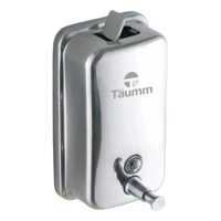 Genérico - Dispensador Jabón Muro Acero Inoxidable 800 Ml Cromado Taumm