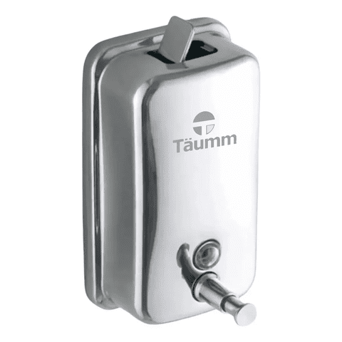 Genérico - Dispensador Jabón Muro Acero Inoxidable 800 Ml Cromado Taumm