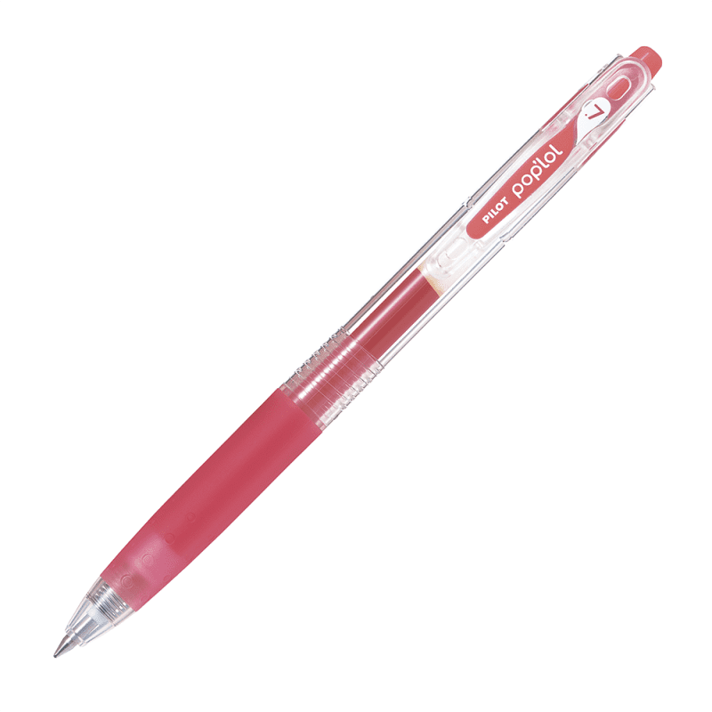 Pilot - 12 Un. Lapiz Gel Pop´lol Rosado Coral 0.7 Mm.