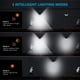 thumbnail image 3 of 1pc Motion Sensor Solar Light Outdoor, 100 LED Solar Security Lights With 3 Lighting Modes, 270° Wide-Angle IP65 Waterproof Wireless Solar Wall Lights For Front Door, Courtyard, Stepway, Pathway, 3 of 4