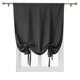 thumbnail image 4 of Xiao Hua Cortina Corta de color Sólido con Cordones de 1 Pieza Que Bloquea la Luz, Adecuada para Ventanas Pequeñas en Cocinas, Cafeterías y Baños - Estilo de Paso con Poste, Gris Claro, 23.6 X, 4 of 5
