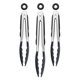 thumbnail image 1 of Juego de 3 Pinzas Tovolo de Acero Inoxidable 23 cm/30 cm Negro, 1 of 2