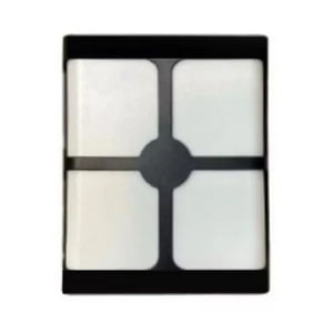 Click Ventas - Aplique Lampara Cuadrada Para Jardin Exterior Negro 20W