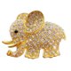 thumbnail image 1 of Clip De Ventilación De Aromaterapia Para Coche, Difusor De Ventilación De Aire Acondicionado Con Diamantes De Imitación De Elefante Dorado, 1 of 5