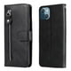 thumbnail image 1 of Funda con Cremallera para iPhone 14 Plus, Carcasa Cartera de Cuero PU con Soporte y Tarjetero, 1 of 6